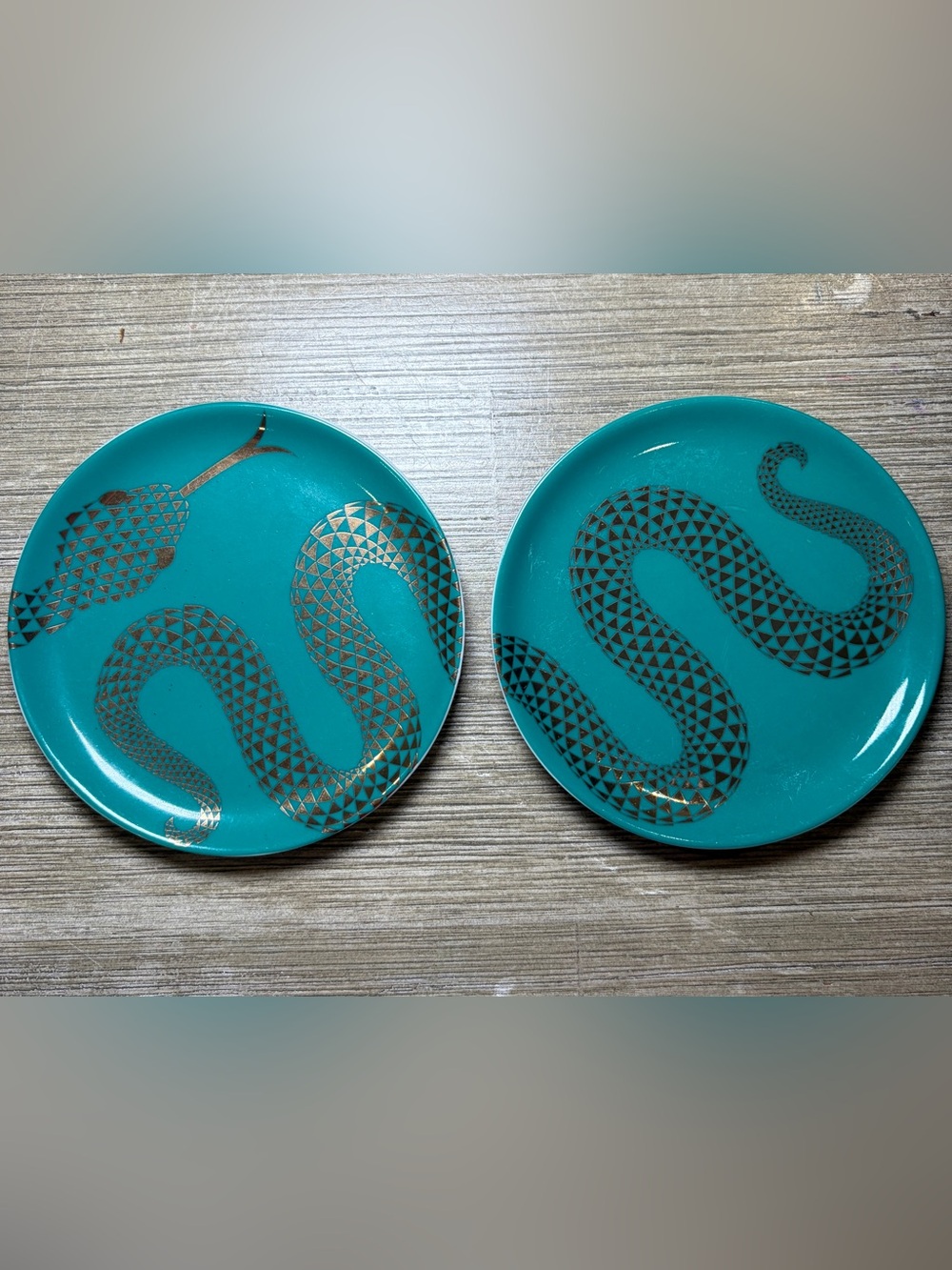 Jonathan Adler porcelain Venom Coaster set of 2